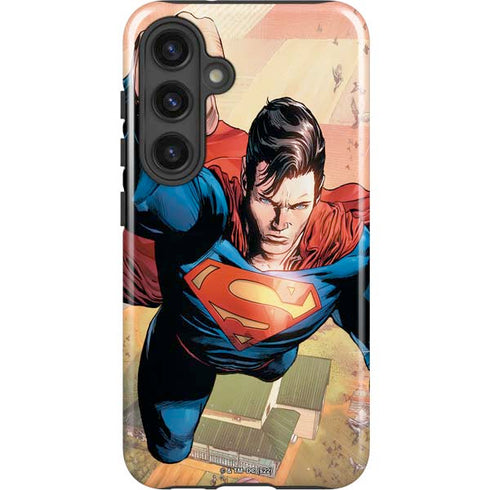 DC Comics Superman Flying Pose Action Comics #957 Art by Patch Zircher Galaxy S25 Plus Impact Case